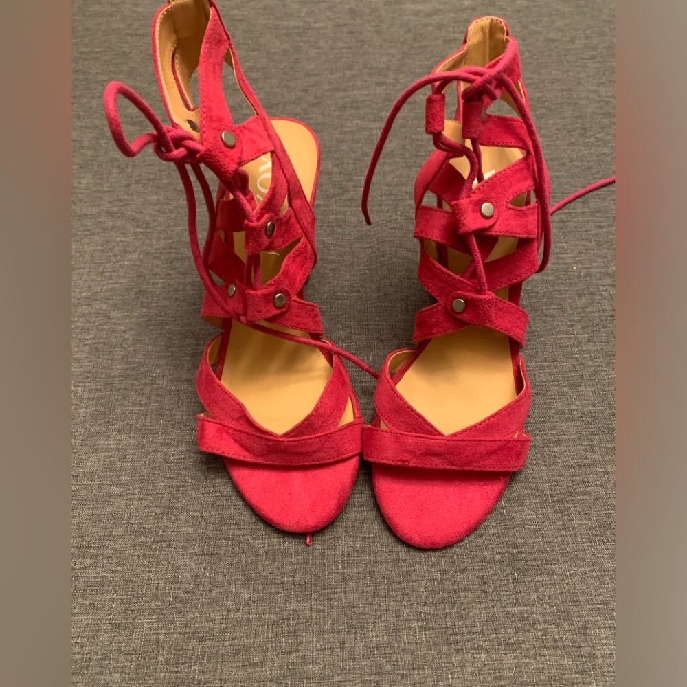Hot Pink Heel Sandals